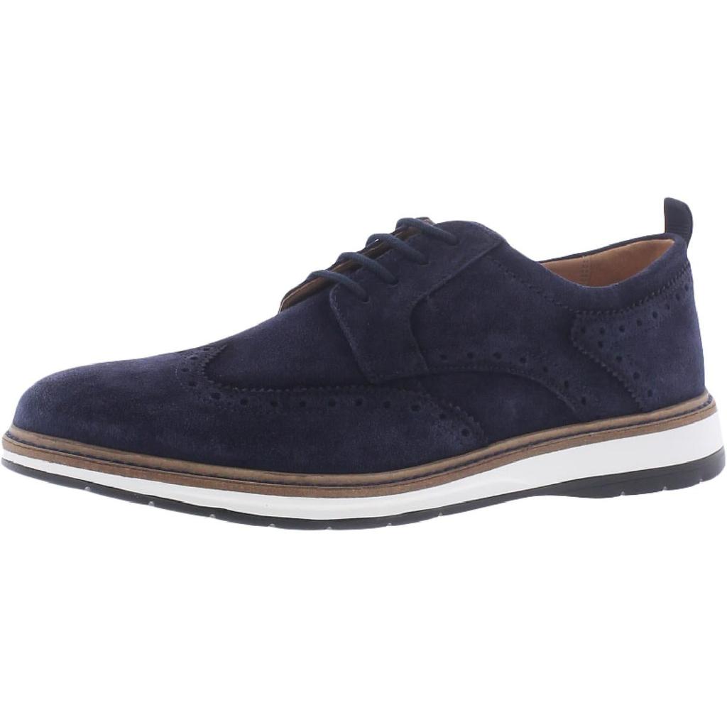 Clarks Mens Chantry Wing Suede Soft Sole Wingtip Shoes商品第1张图片规格展示