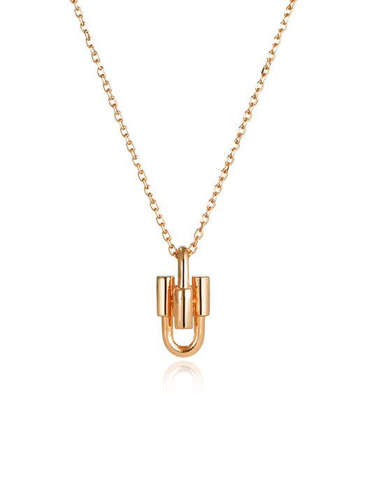Dual H Necklace Rose_HL6N23518P4420商品第1张图片规格展示