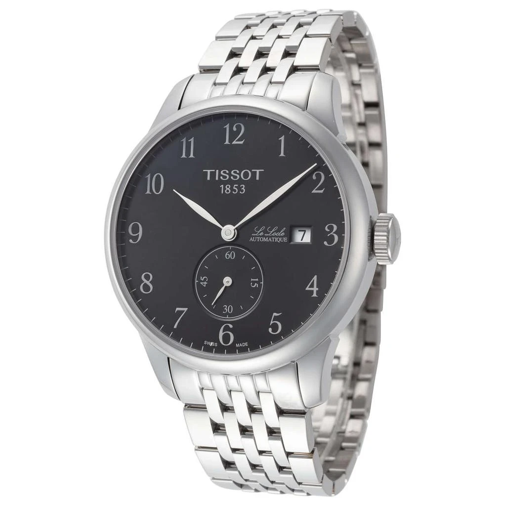 商品Tissot|天梭 力洛克黑盘钢带男士机械腕表  T0064281105200,价格¥2200,第1张图片