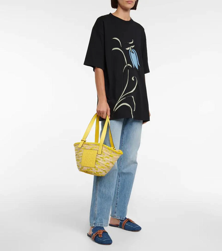 商品Loewe|S号皮革边饰藤篮托特包,价格¥4864,第5张图片详细描述