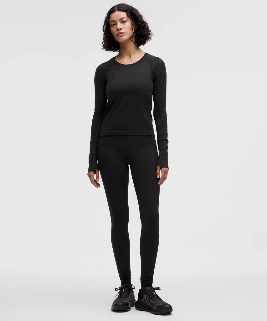 商品Lululemon|Swiftly Tech Long-Sleeve Shirt 2.0 Waist Length *Glow Stripe,价格¥569,第3张图片详细描述