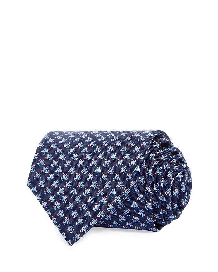 商品Salvatore Ferragamo|Planes Print Silk Classic Tie,价格¥1170,第1张图片
