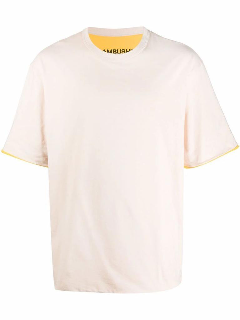 Ambush Men's  Yellow Cotton T Shirt商品第1张图片规格展示