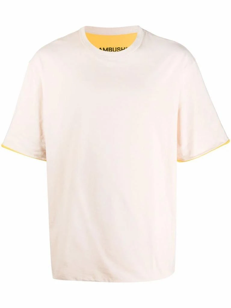 商品Ambush|Ambush Men's  Yellow Cotton T Shirt,价格¥3449,第1张图片