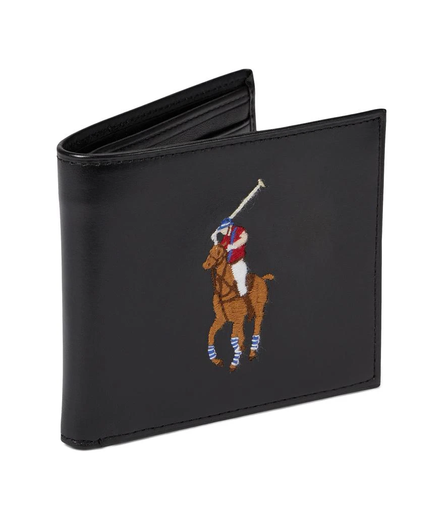 商品Ralph Lauren|Big Pony Leather Billfold Wallet,价格¥828,第1张图片