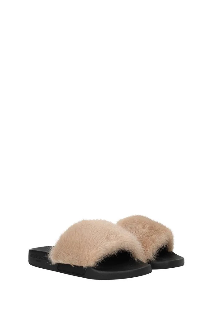 商品Givenchy|Slippers and clogs Fur Pink Pink Powder,价格¥1950,第2张图片详细描述