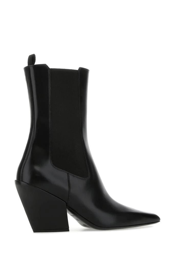 商品Prada|Black leather ankle boots,价格¥10529,第2张图片详细描述