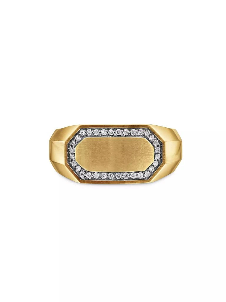 商品David Yurman|Streamline Cigar Band Ring in 18K Yellow Gold, 10.5MM,价格¥41401,第3张图片详细描述
