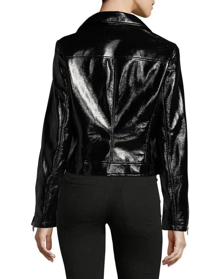 商品Miss Selfridge|Asymmetric Zip-Front Moto Jacket,价格¥451,第3张图片详细描述