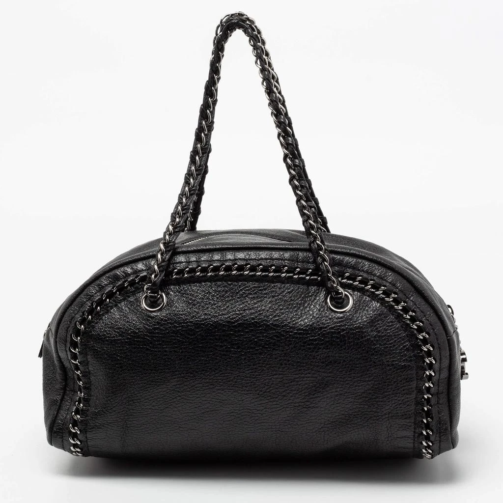 商品[二手商品] Chanel|Chanel Black Leather Medium Luxe Ligne Bowler Bag,价格¥10019,第4张图片详细描述