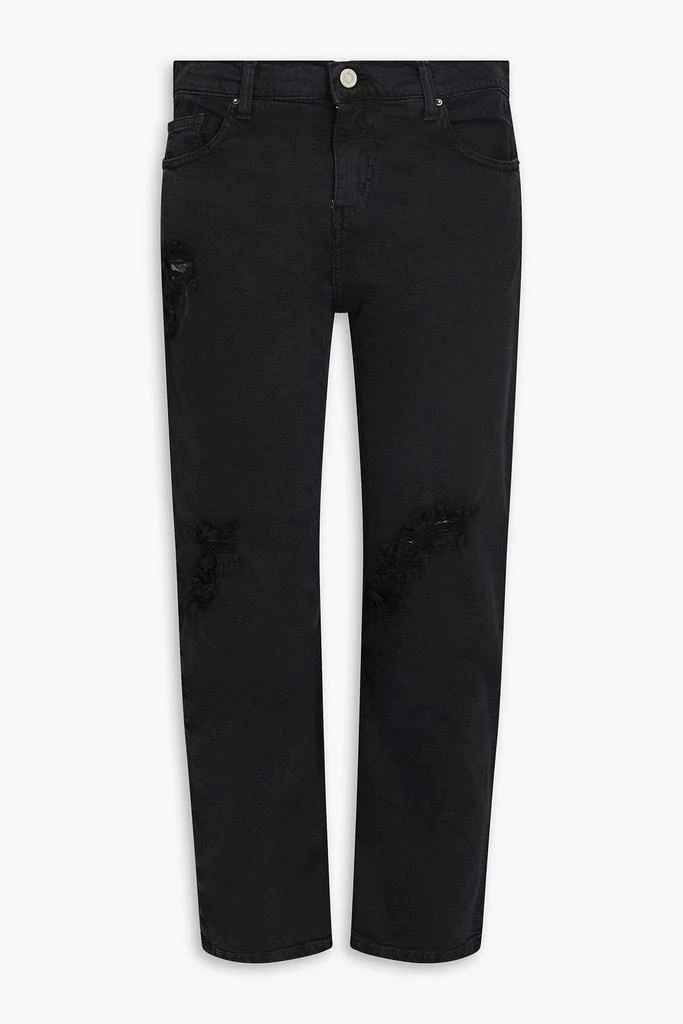 商品IRO|Cropped distressed mid-rise straight-leg jeans,价格¥692,第3张图片详细描述