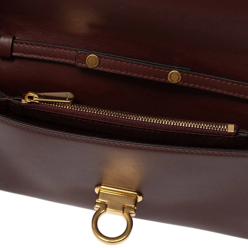 SALVATORE FERRAGAMO 酒红色女士单肩包 22-D969-733023 商品