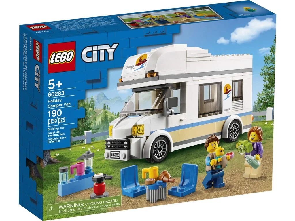 商品LEGO|LEGO City Holiday Camper Van 60283 Building Kit; Cool Vacation Toy for Kids, New 2021 (190 Pieces),价格¥149,第2张图片详细描述