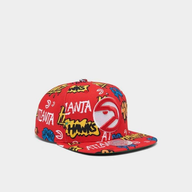 商品Mitchell and Ness|Mitchell & Ness Atlanta Hawks NBA Sticker Pack Hardwood Classics Snapback Hat,价格¥186,第2张图片详细描述