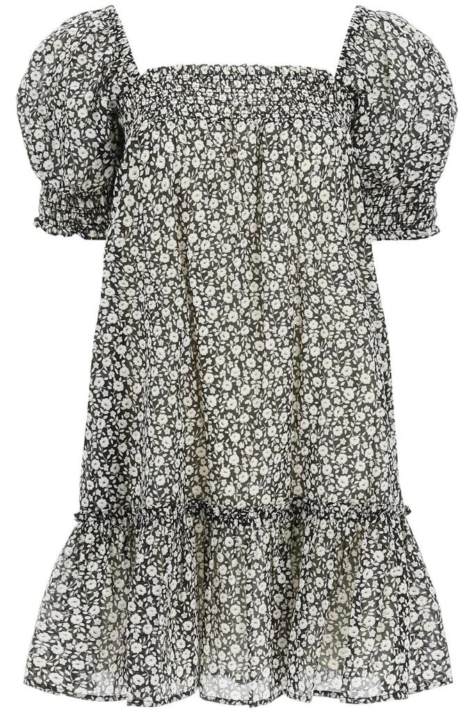 商品Tory Burch|Tory Burch Square Neck Floral Printed Mini Dress,价格¥2446,第1张图片