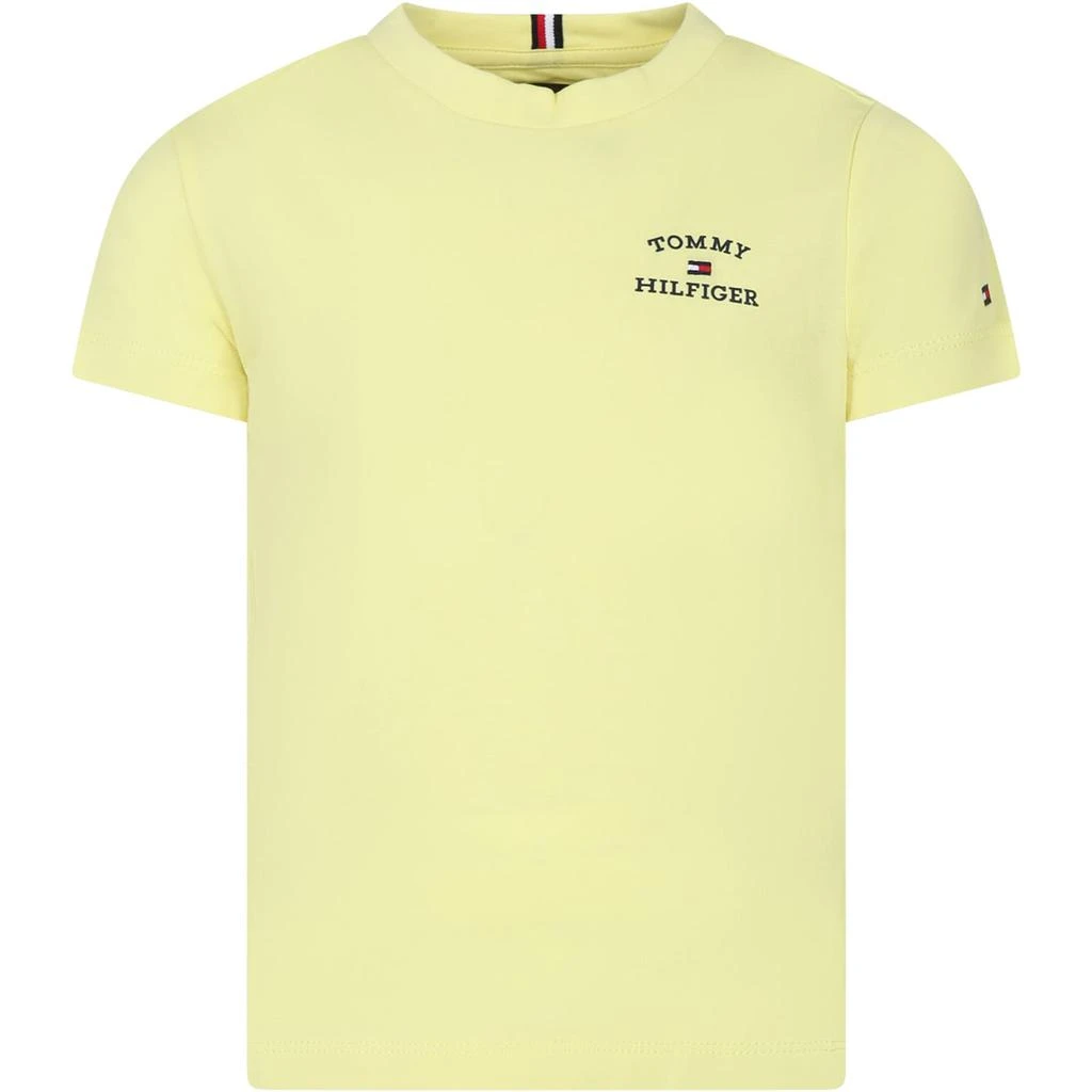商品Tommy Hilfiger|T-shirt Jaune Pour Garçon Avec Logo,价格¥514,第1张图片