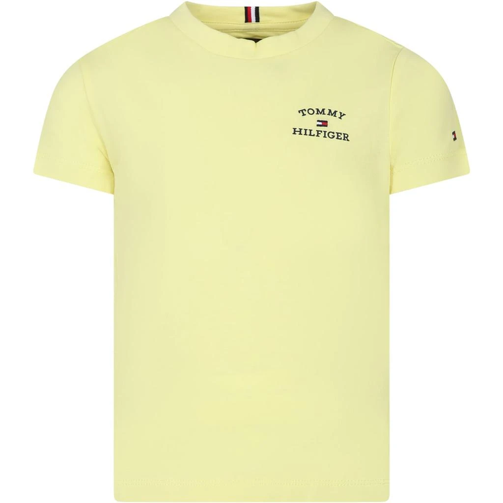 商品Tommy Hilfiger|T-shirt Jaune Pour Garçon Avec Logo,价格¥546,第1张图片