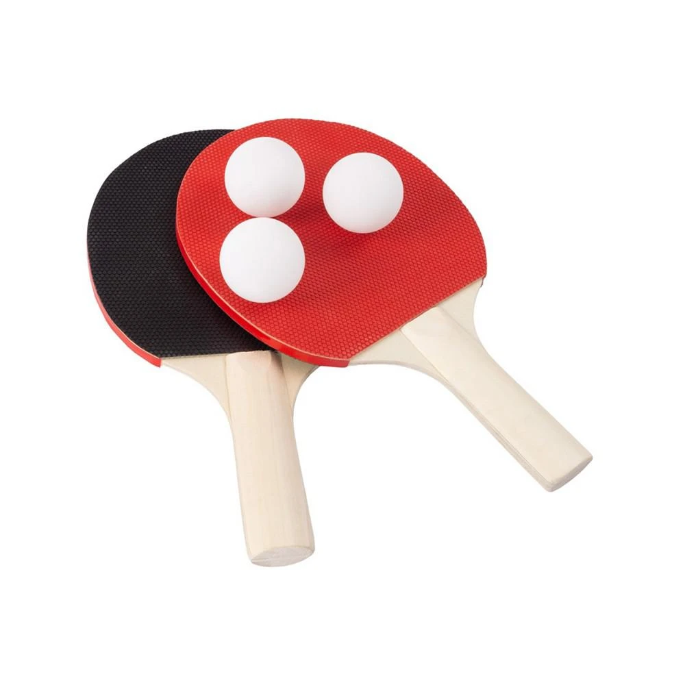 商品Trademark Global|Hey Play Table Tennis Set - Portable Instant Two Player Game With Retractable Net, Wooden Paddles And Balls For Two Player Family Fun On The Go,价格¥240,第4张图片��详细描述