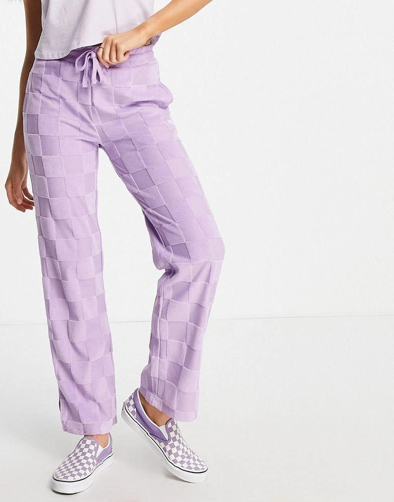 商品Vans|Vans Checkerboard trousers in lilac ,价格¥418,第1张图片