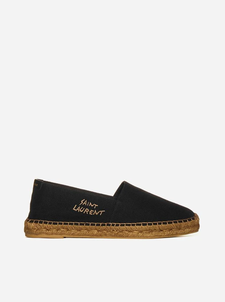 商品Yves Saint Laurent|Logo canvas espadrilles,价格¥4311,第1张图片