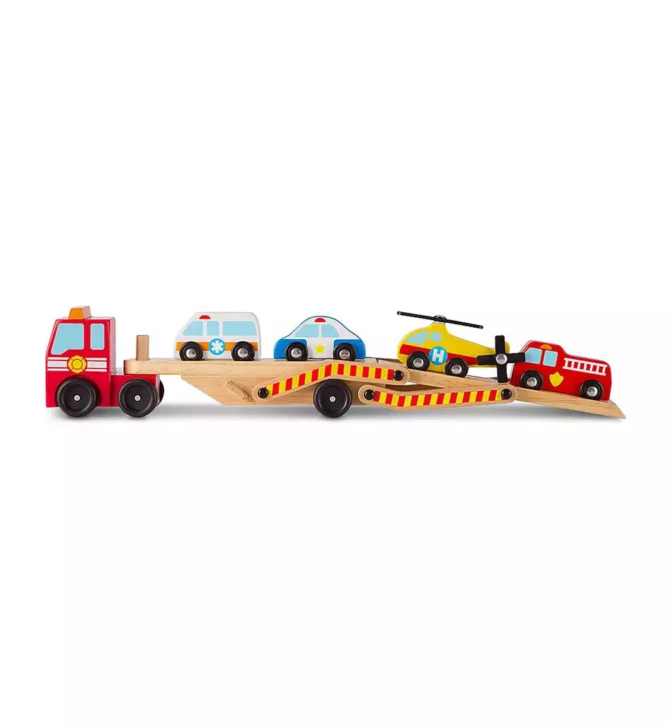 商品Melissa & Doug|Melissa & Doug Emergency Vehicles Carrier Play Set,价格¥193,第3张图片详细描述