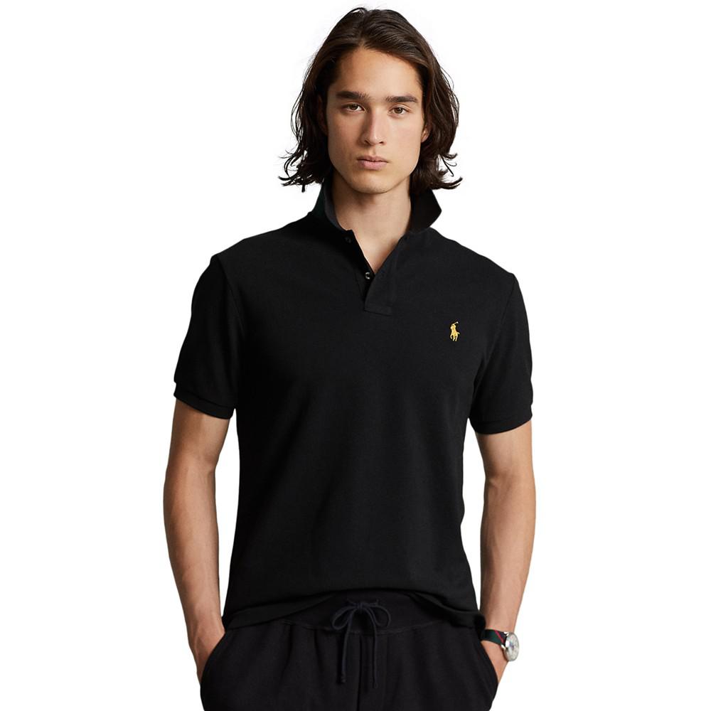 Men's Custom Slim Fit Mesh Polo Shirt商品第1张图片规格展示