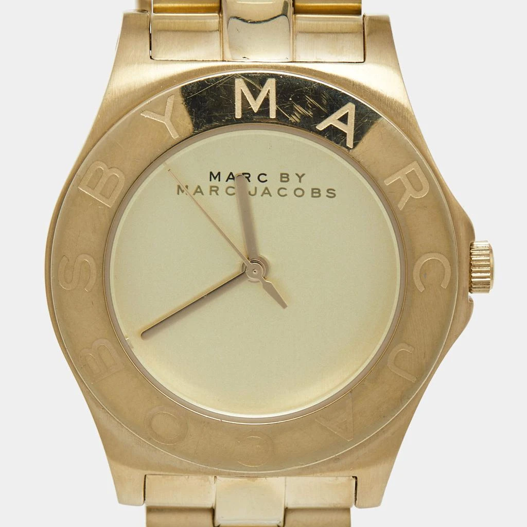 商品[二手商品] Marc Jacobs|Marc by Marc Jacobs Champagne Gold Plated Stainless Steel Blake MBM3126 Women's Wristwatch 36 mm,价格¥954,第2张图片详细描述