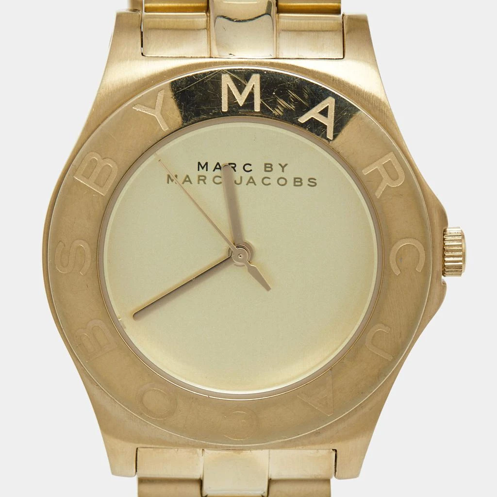 商品[二手商品] Marc Jacobs|Marc by Marc Jacobs Champagne Gold Plated Stainless Steel Blake MBM3126 Women's Wristwatch 36 mm ,价格¥1039,第2张图片详细描述