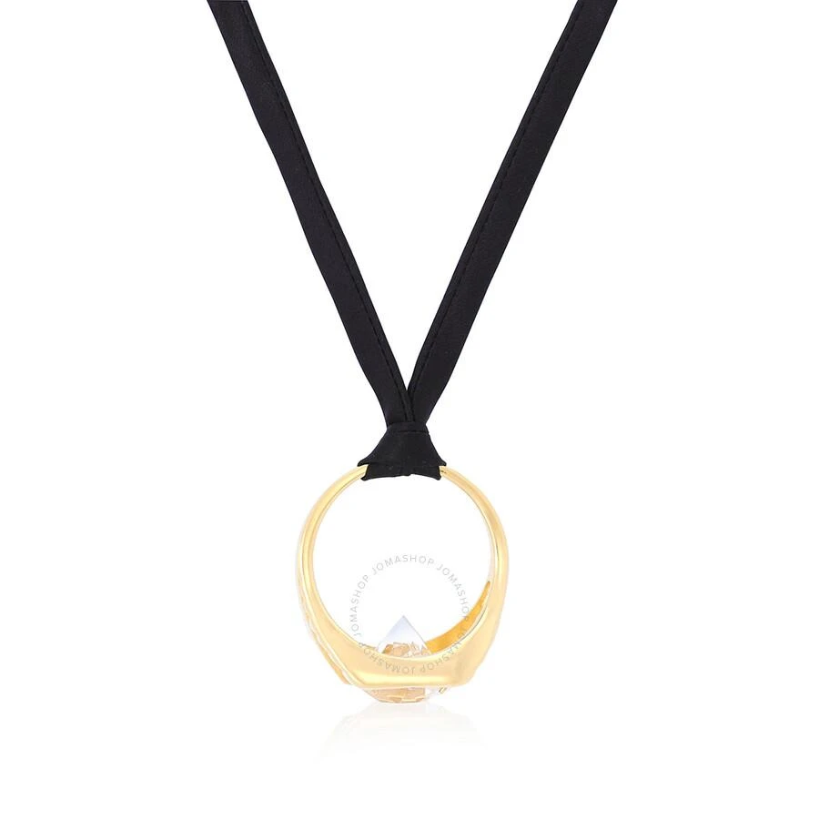 商品Burberry|Ladies Gold-Plated Ring Detail Silk Necklace,价格¥615,第1张图片