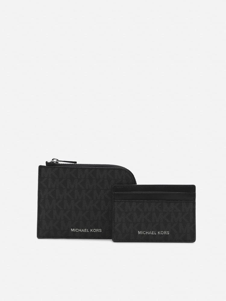 商品Michael Kors|Hudson 2 In 1 Canvas Wallet,价格¥745,第1张图片