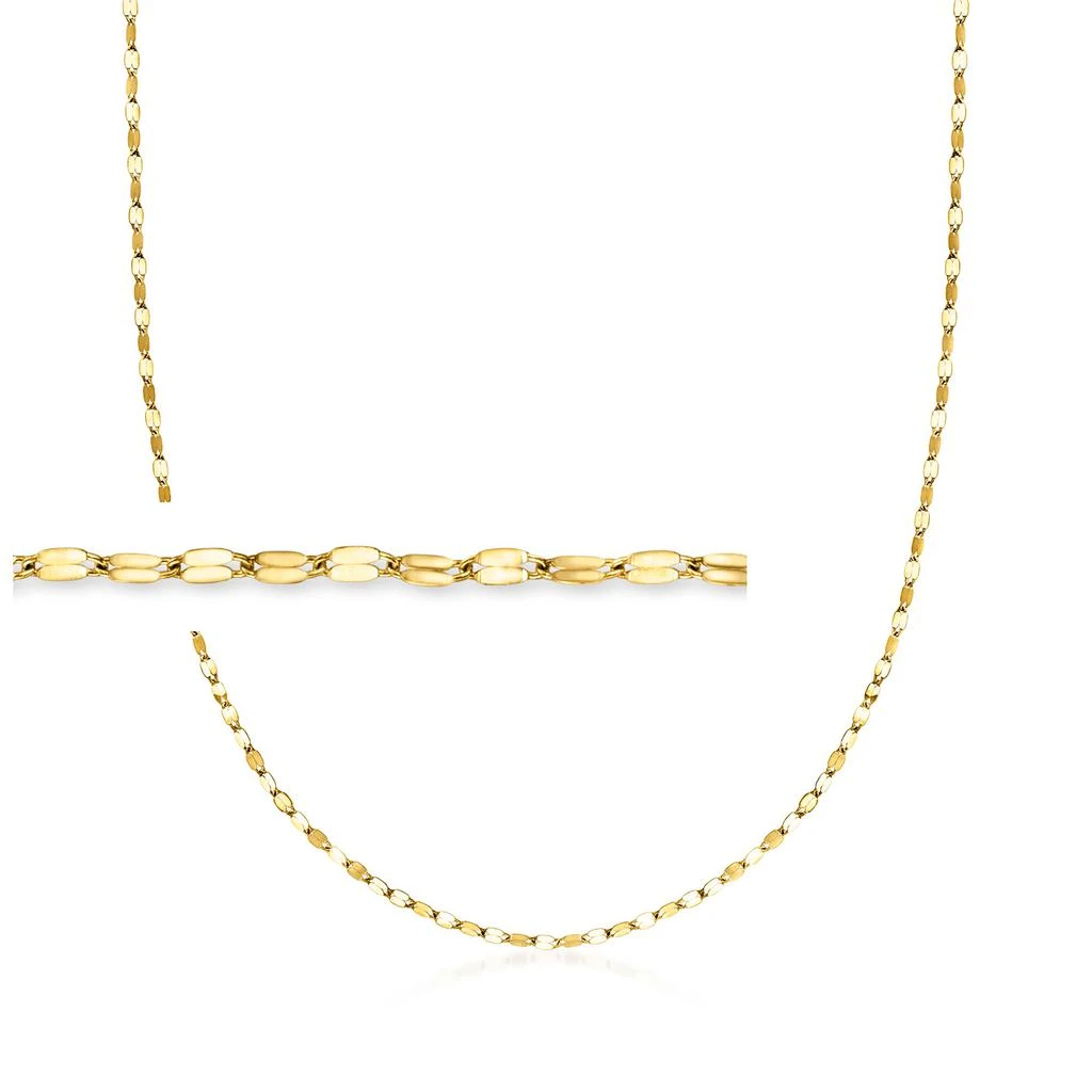商品Ross-Simons|Italian 1.5mm 18kt Yellow Gold Lumachina-Chain Necklace,价格¥2133,第1张图片