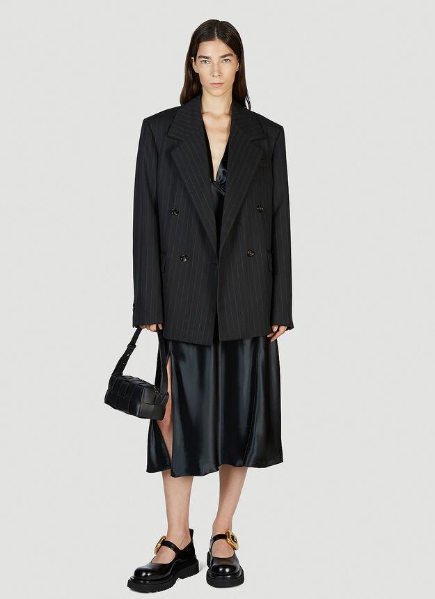 商品Bottega Veneta|Fluid Ruffle Dress in Black,价格¥16176,第4张图片详细描述