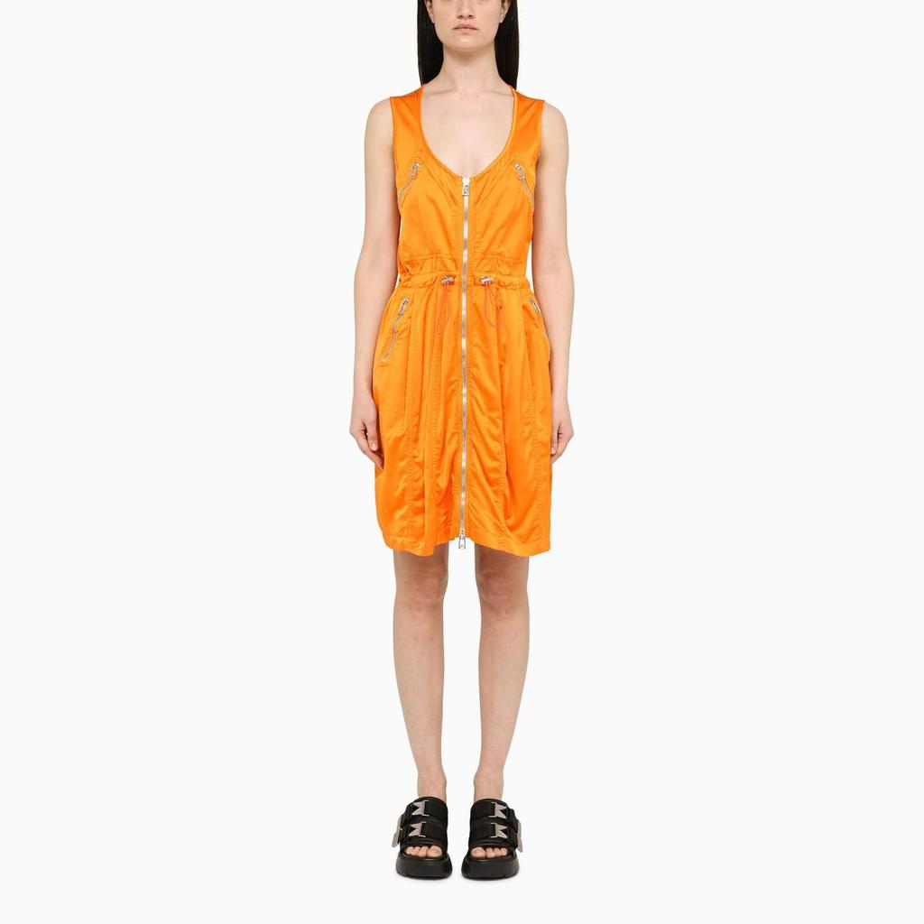 【送料&関税込】Bottega Veneta Orange Zipped Short Dress Bottega Veneta Orange Zipped Short Dress - Dresses & Skirts