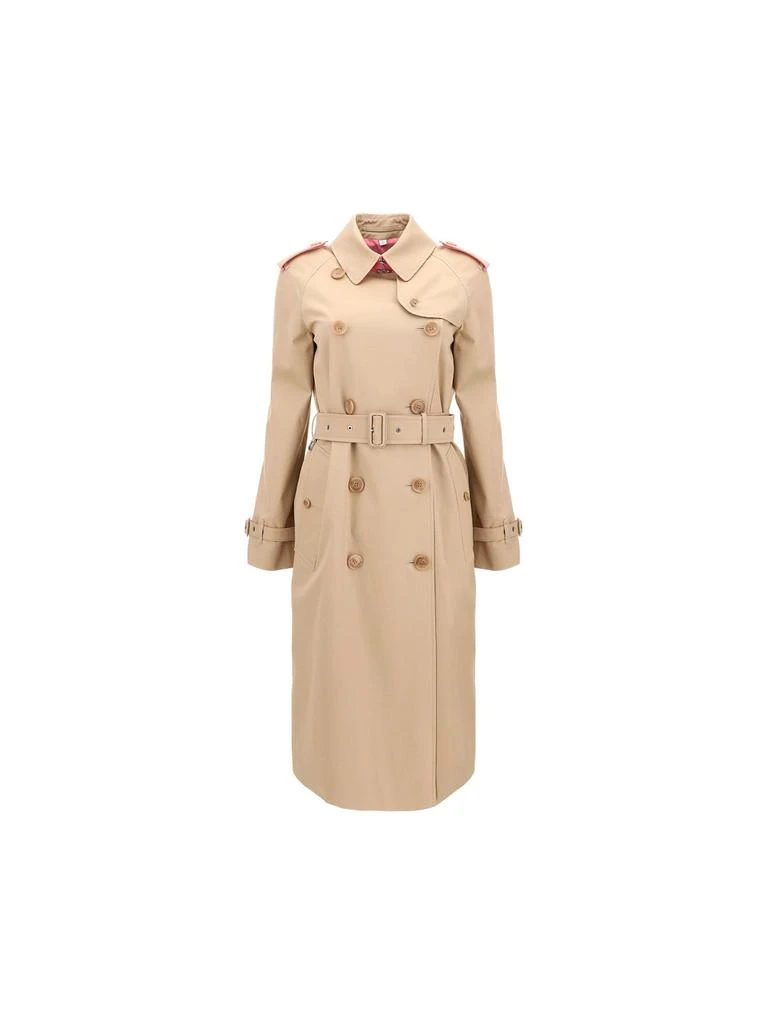 商品Burberry|Burberry women's beige other materials trench coat,价格¥13370,第1张图片