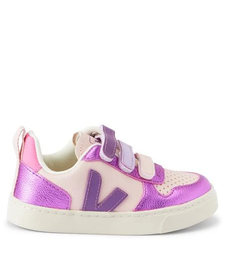 商品Veja|V-10金属感皮革运动鞋,价格¥914,第4张图片详细描述