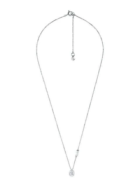 商品Michael Kors|Sterling Silver & Cubic Zirconia Teardrop Pendant Necklace,价格¥929,第2张图片详细描述