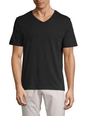 商品Vince|V Neck Cotton Tee,价格¥221,第1张图片