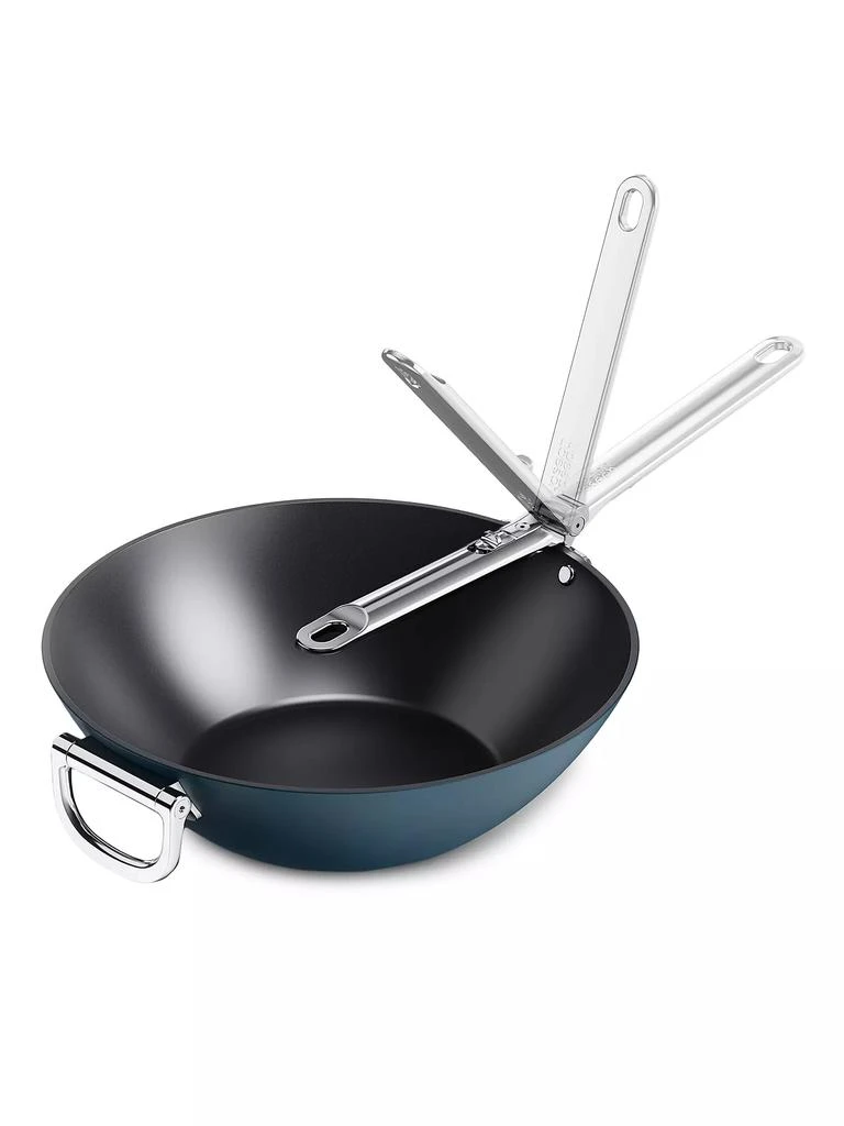 商品Joseph Joseph|Space Cookware Ceramic Non-Stick 12.5" Wok With Folding Handle,价格¥1041,第1张图片