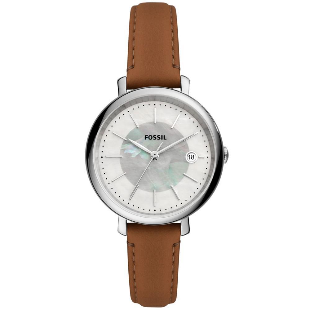 商品Fossil|Women's Jaqueline Brown Leather Strap Watch,价格¥771,第1张图片
