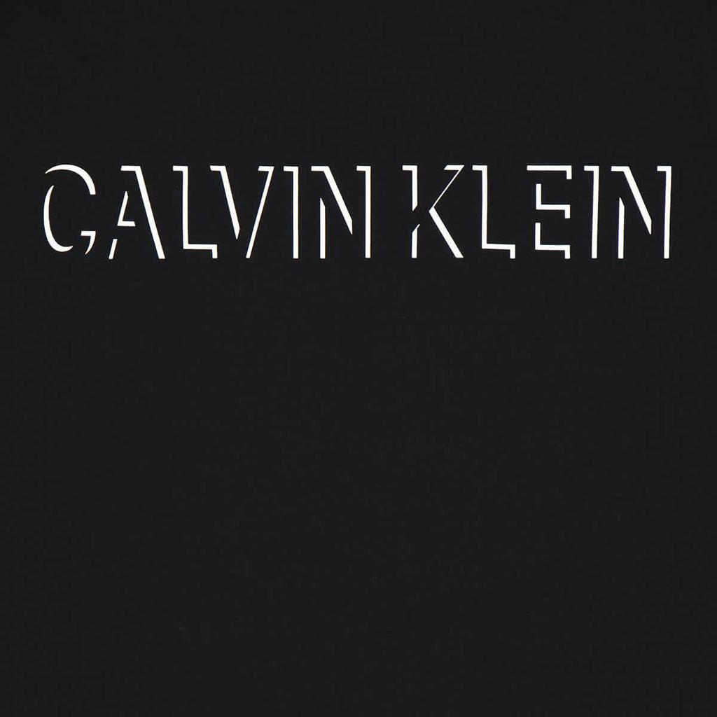 Calvin Klein Mens Black Shadow Logo Free Fit Stretch Tee, Size Large商品第3张图片规格展示