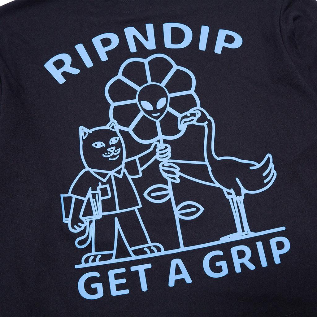 商品RIPNDIP|Get A Grip Double Sleeve Tee (Black/Light Blue Tie Dye),价格¥444,第7张图片详细描述