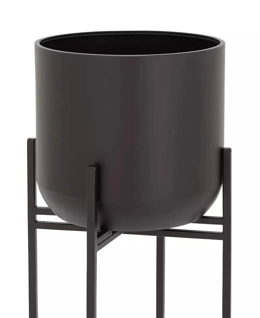商品Rosemary Lane|Black Metal Indoor Outdoor Planter with Removable Stand, 12" x 12" x 42",价格¥680,第4张图片详细描述