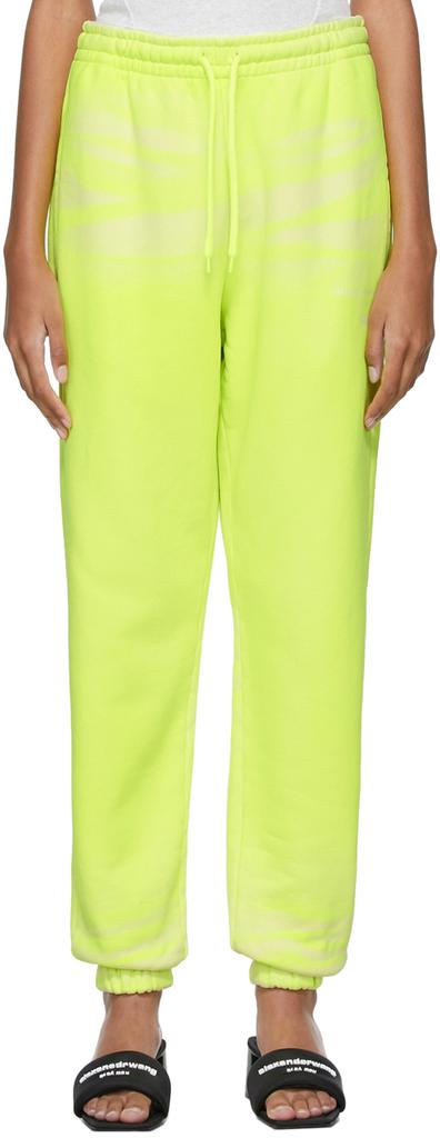 Yellow Garment-Dyed Jogger Lounge Pants商品第1张图片规格展示