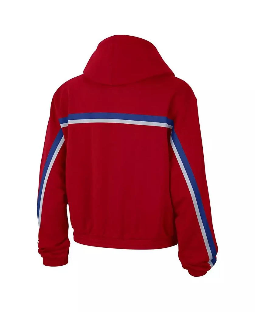 商品Jordan|Women's Red Philadelphia 76ers Courtside Statement Edition Pullover Hoodie,价格¥579,第2张图片详细描述