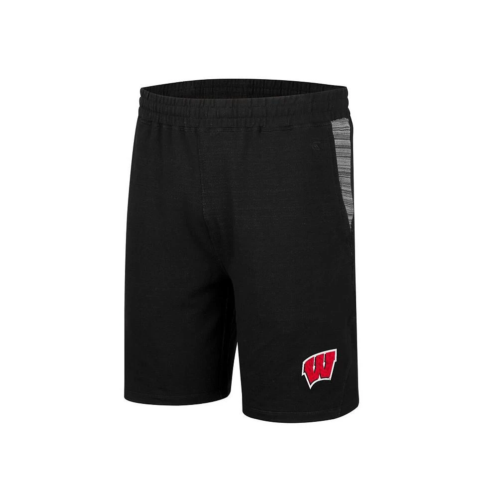 商品Colosseum|Men's Black Wisconsin Badgers Wild Party Shorts,价格¥301,第2张图片详细描述