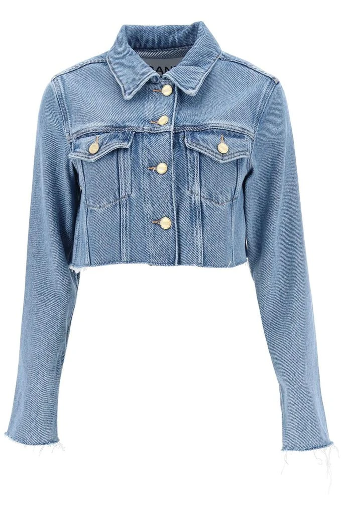 商品Ganni|Ganni cropped denim jacket,价格¥1135,第1张图片