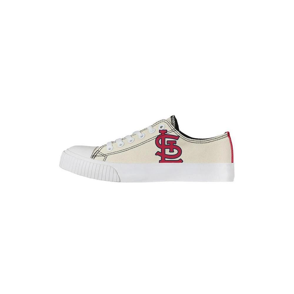 商品FOCO|Women's Cream St. Louis Cardinals Low Top Canvas Shoes,价格¥449,第1张图片