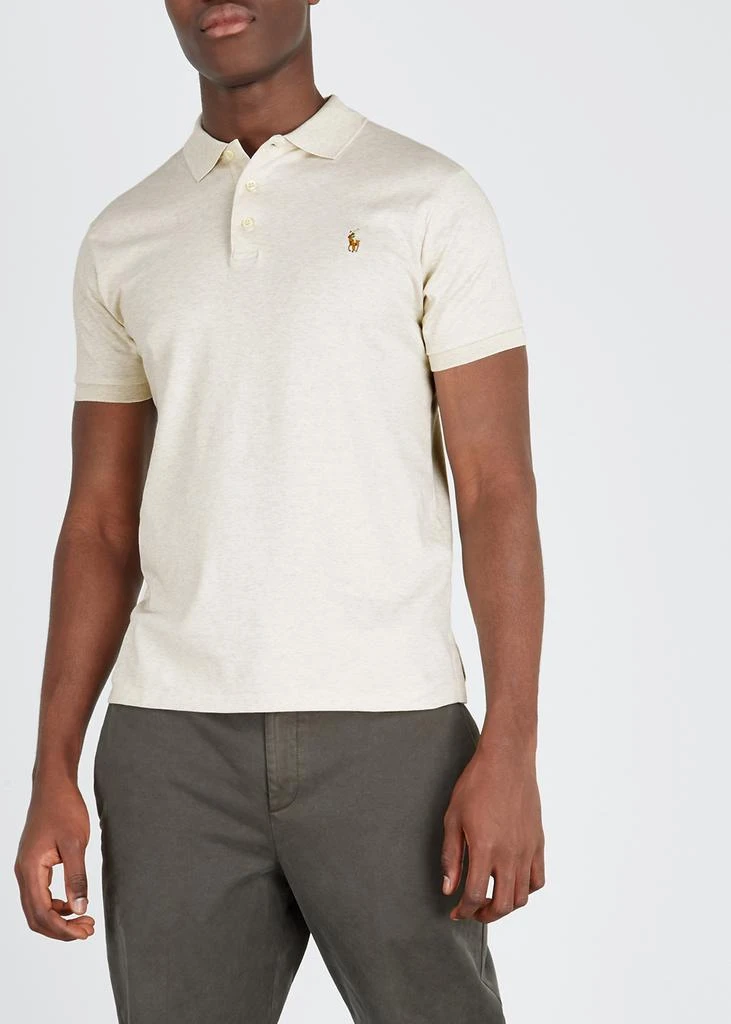商品Ralph Lauren|Ecru slim Pima cotton polo shirt,价格¥1321,第4张图片详细描述