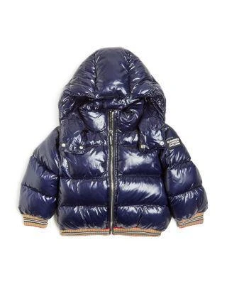 商品Burberry|Boys' Josiah Down-Filled Hooded Puffer Jacket - Little Kid, Big Kid,价格¥3662,第1张图片详细描述