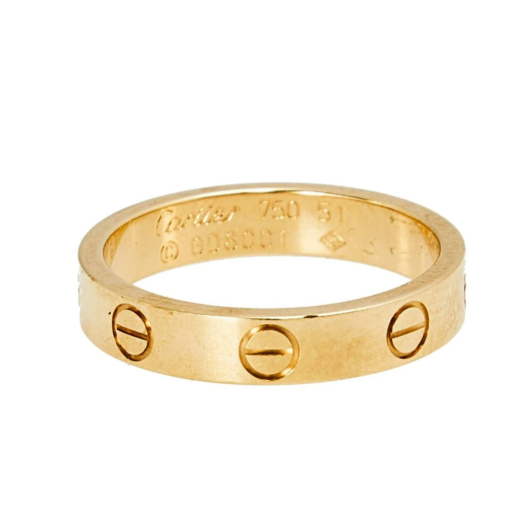 商品[二手商品] Cartier|Cartier Love 18K Rose Gold Narrow Wedding Band Ring Size 51,价格¥6519,第2张图片详细描述